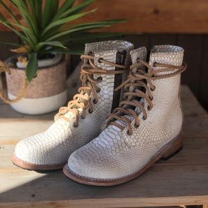 MANCHESTER snake skin boots by Freebird by Steven